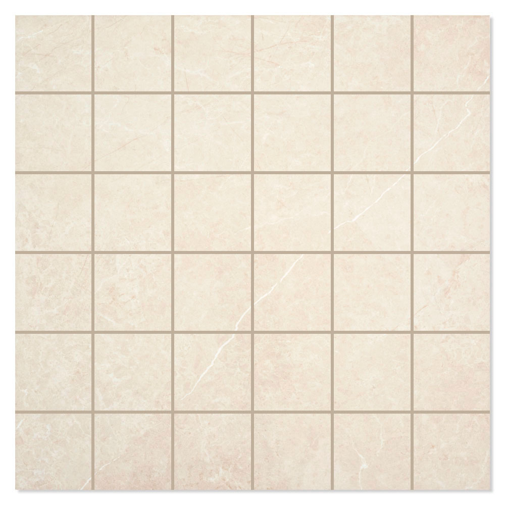 Marmor Klinker Firenze Crema Mat 30x30 (5x5) cm